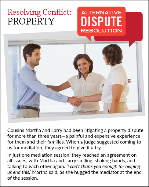 Alternative Dispute Resolution | Resolving Conflict: Property